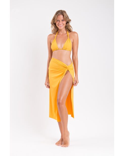 Sonnengelber langer Strandrock