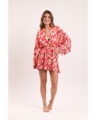 Kimono da spiaggia rosso Mirage