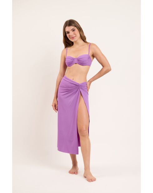 Floreira Knot Maxirock aus biologischem Anbau, lila