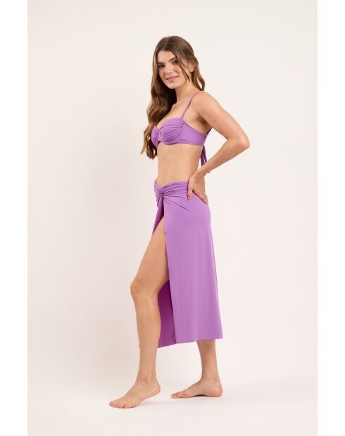 Floreira Knot Maxirock aus biologischem Anbau, lila