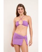 Bio Floreira lilafarbener Strandrock mit Krawatte