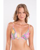 Rosafarbenes Bikinioberteil mit festem Dreieck