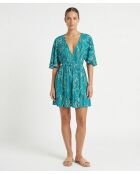 Mini abito verde pioggia