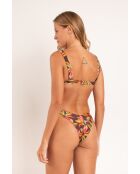 Top bikini marrone Fiore Hera