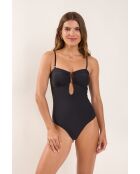 Sara zwart badpak uit één stuk