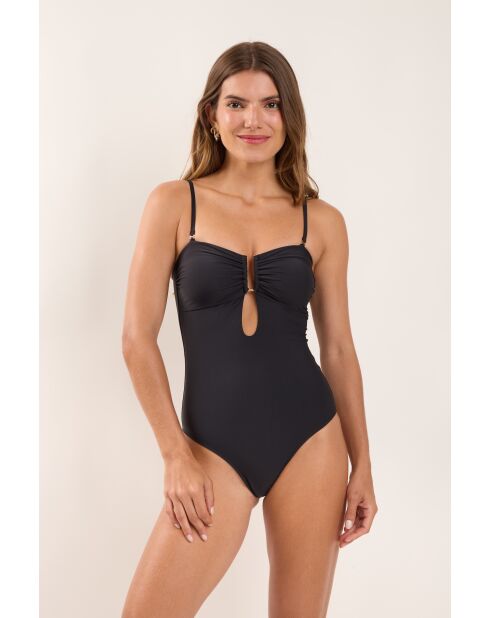 Sara zwart badpak uit één stuk