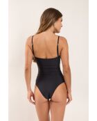 Sara zwart badpak uit één stuk