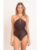 New Vegas Shimmer Coffee brauner einteiliger Badeanzug
