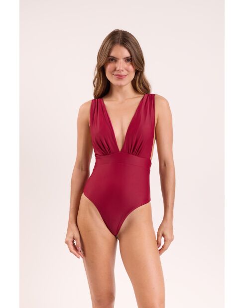 Touch Carmin Anne rood badpak uit één stuk