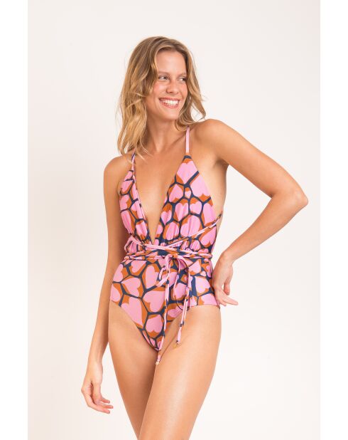 Roze badpak uit één stuk New Vegas Amore