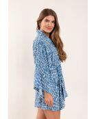 Kimono da spiaggia blu Chuva