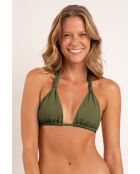 Mel Croco Shimmer grünes Bikinioberteil