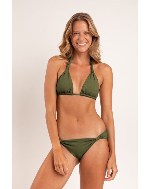 Mel Croco Shimmer grünes Bikinioberteil