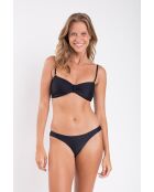 Schwarzes Crispy Touch schwarzes Bikinioberteil