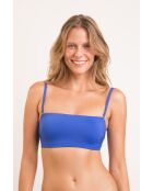 Top bikini a fascia Oceano con retro blu