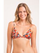 Amore rode bikinitop met vaste driehoek