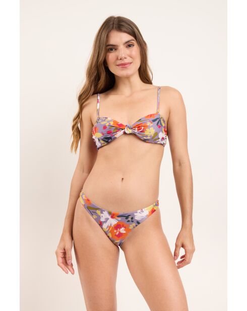 Garden Flower Bandeau Joy Bade-Bikinioberteil, lila
