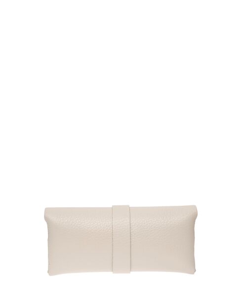 Étui à lunettes en cuir SS26 RM 1013 beige -7 x 16 cm