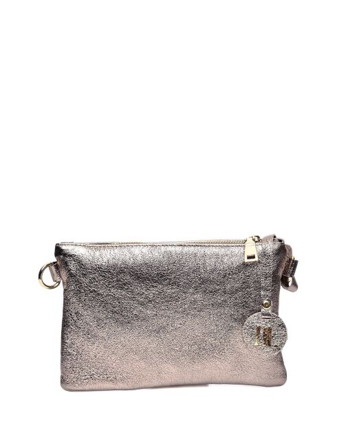 Sac bandoulière en cuir SS26 AL 8152 bronze -16x23x1 cm