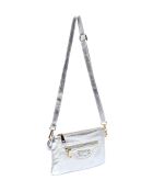 Sac bandoulière en cuir SS26 AL 8152 argent -16x23x1 cm