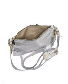 Sac bandoulière en cuir SS26 AL 8152 argent -16x23x1 cm