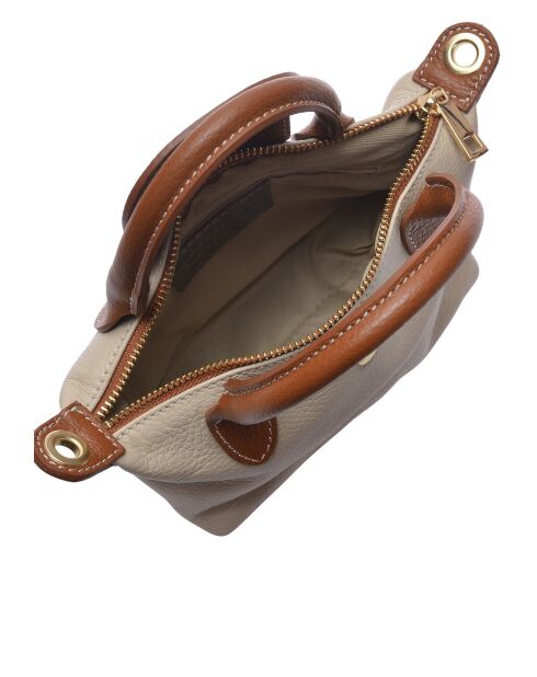 SS26 RM 1960 beige Lederhandtasche -13x22x8,5 cm
