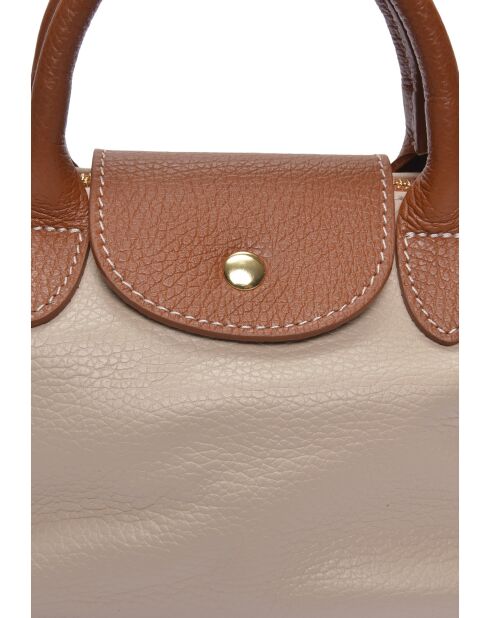 SS26 RM 1960 beige Lederhandtasche -13x22x8,5 cm