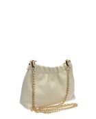 SS26 IR 124 Schultertasche aus beigem Leder -15x21x6 cm