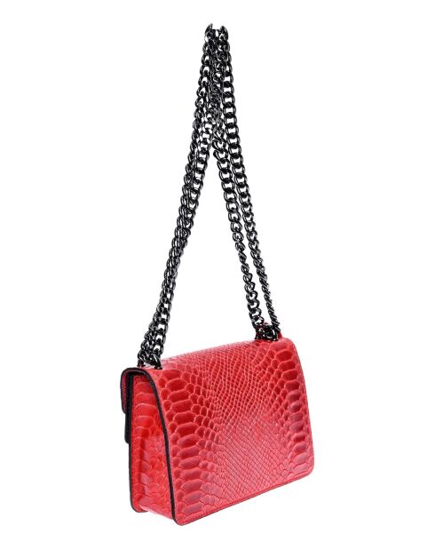 Sac bandoulière en cuir SS26 RM 8140 rouge -15x20x5 cm