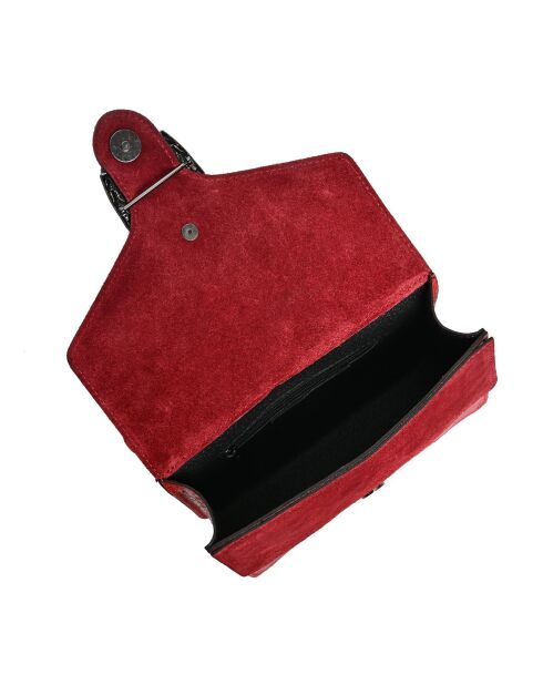 Sac bandoulière en cuir SS26 RM 8140 rouge -15x20x5 cm