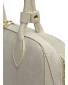 Sac porté épaule en cuir supérieure SS26 AL TSBV 47 beige -16x33.5x9 cm