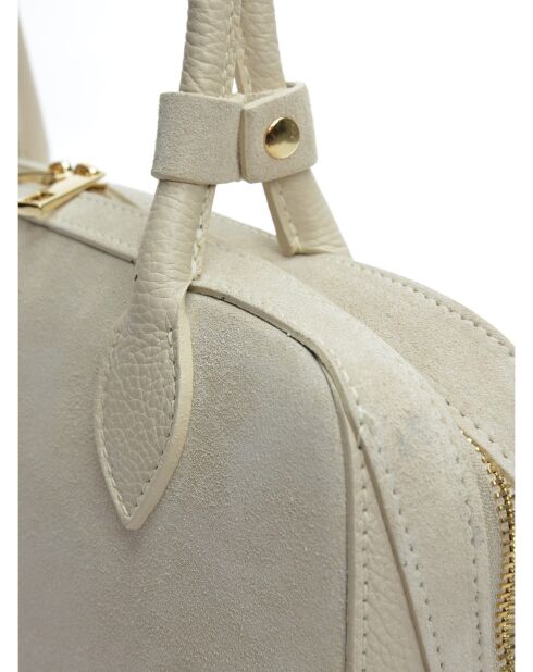 Sac porté épaule en cuir supérieure SS26 AL TSBV 47 beige -16x33.5x9 cm