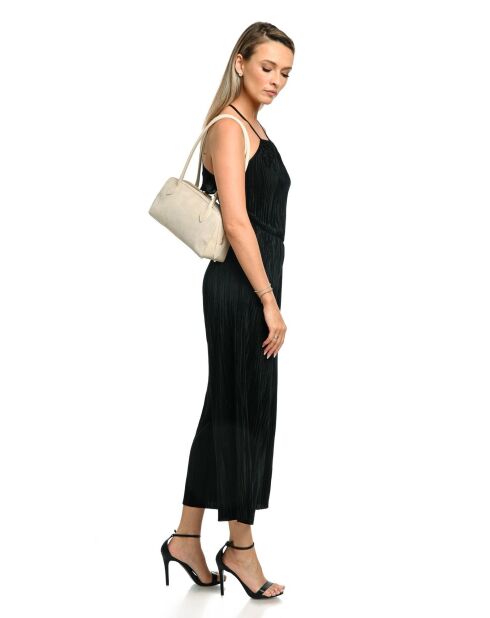Sac porté épaule en cuir supérieure SS26 AL TSBV 47 beige -16x33.5x9 cm