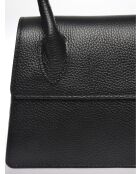 SS26 LV 1939T schwarze Lederhandtasche -17x19,5x8 cm