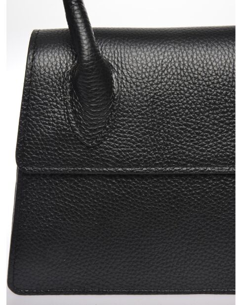 SS26 LV 1939T schwarze Lederhandtasche -17x19,5x8 cm