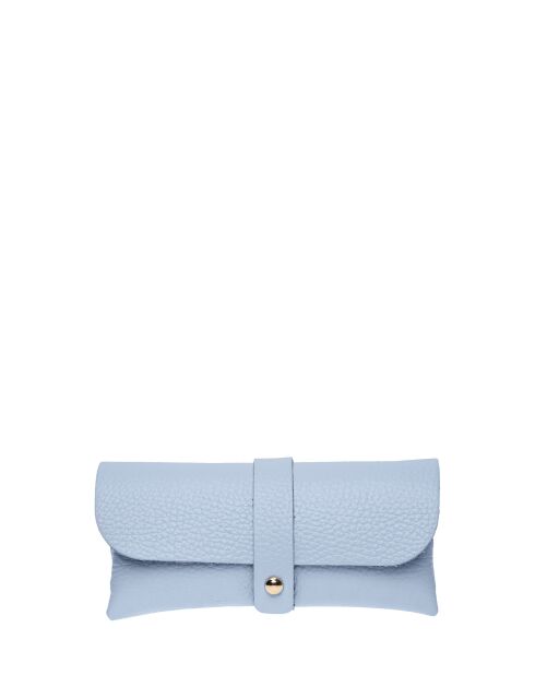 Étui à lunettes en cuir SS26 RM 1013 celeste -7 x 16 cm