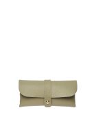Étui à lunettes en cuir SS26 RM 1013 vert olive -7 x 16 cm