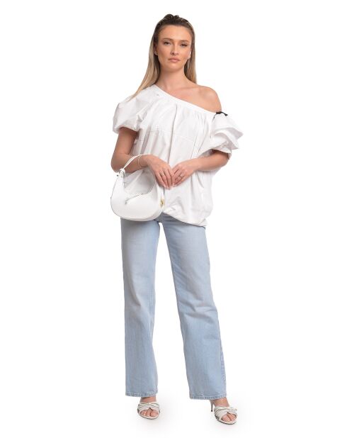 Sac porté épaule en cuir SS26 IR 187T blanc -11.5x21x6.5 cm
