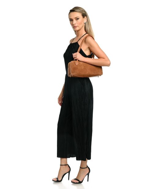 Sac porté épaule en cuir supérieure SS26 AL TSBV 47 cognac -16x33.5x9 cm