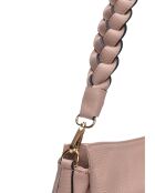 Sac porté épaule en cuir SS26 IR 182T poudre -20x23x9.5 cm