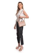Sac porté épaule en cuir SS26 IR 182T poudre -20x23x9.5 cm