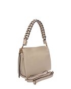 SS26 IR 182T Schultertasche aus beigem Leder -20x23x9,5 cm