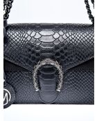 Sac bandoulière en cuir SS26 RM 8140 noir -15x20x5 cm