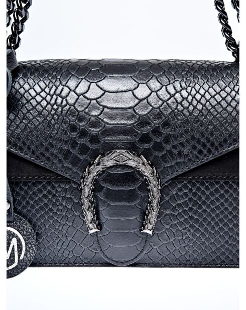 Sac bandoulière en cuir SS26 RM 8140 noir -15x20x5 cm