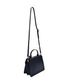 SS26 AL 3145T zwarte leren handtas -19x23x11 cm