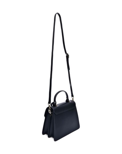SS26 AL 3145T zwarte leren handtas -19x23x11 cm