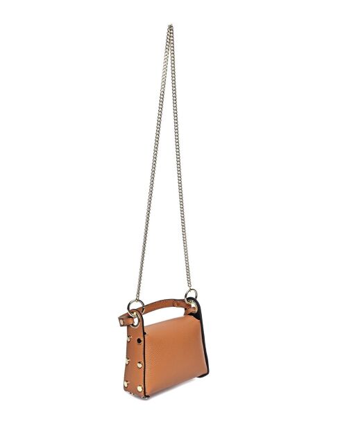 Sac à main en cuir supérieure SS26 AL 1816 cognac -13x19x7 cm