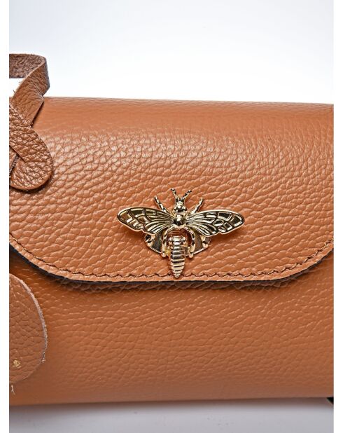 Sac à main en cuir supérieure SS26 AL 1816 cognac -13x19x7 cm