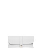 Étui à lunettes en cuir SS26 RM 1013 blanc -7 x 16 cm