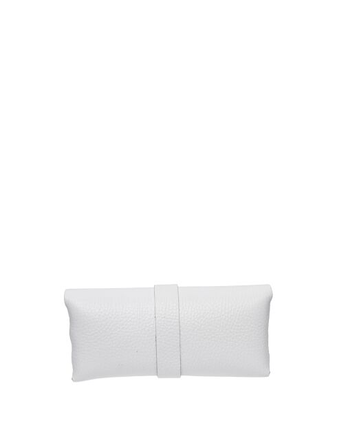 Étui à lunettes en cuir SS26 RM 1013 blanc -7 x 16 cm